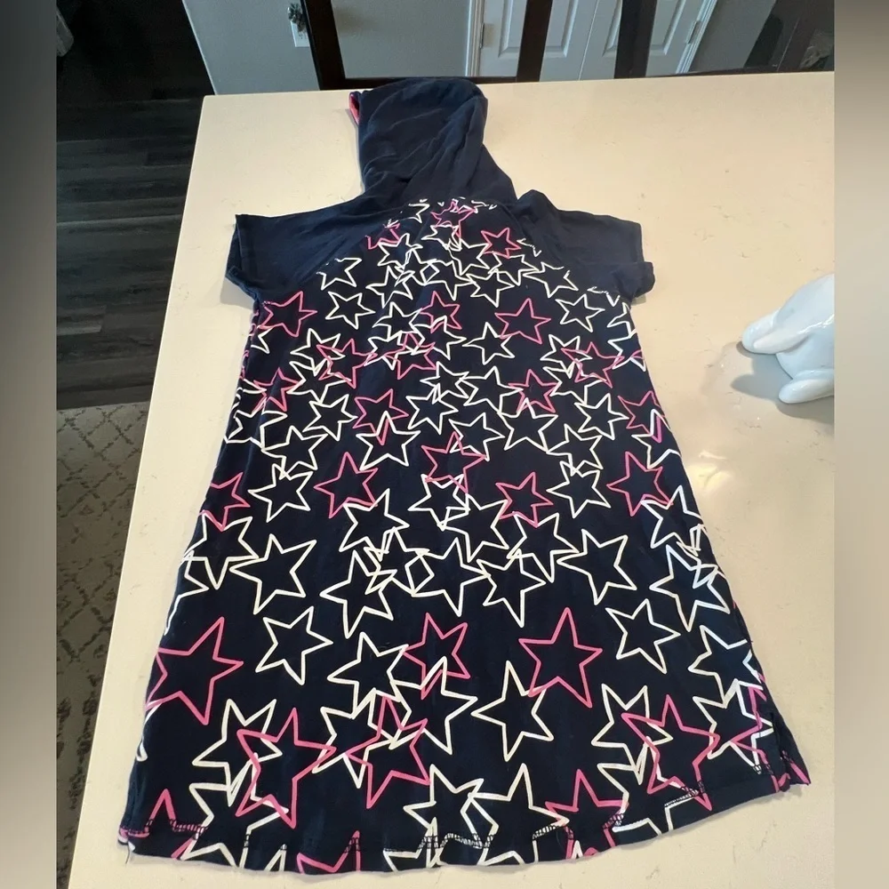 ACTIVE HOODIE Pink and blue stars size 10